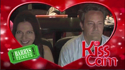 My favorite kiss cam. .. &quot;woman disgusted by man drinking beer&quot; is best kiss cam