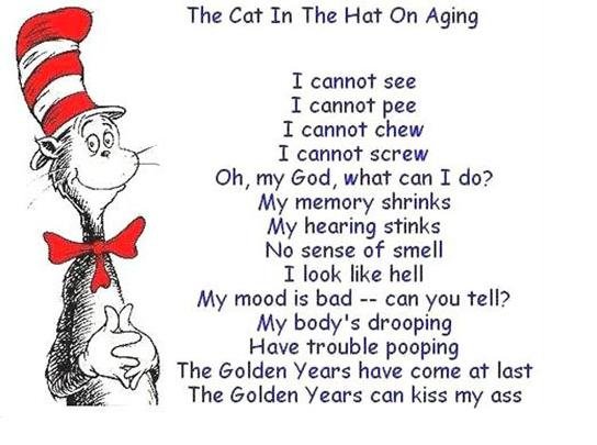 The Cat in the Hat on Aging.